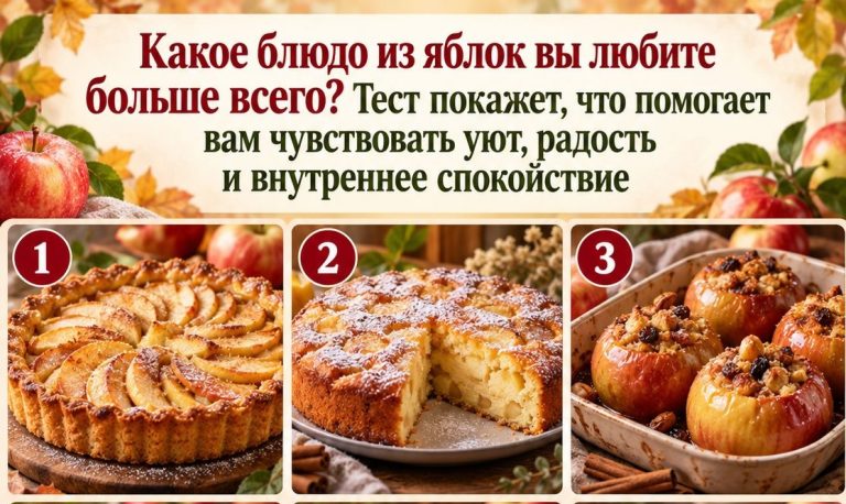 Тест по яблочным десертам: один выбор покажет, что помогает вам обрести душевное равновесие