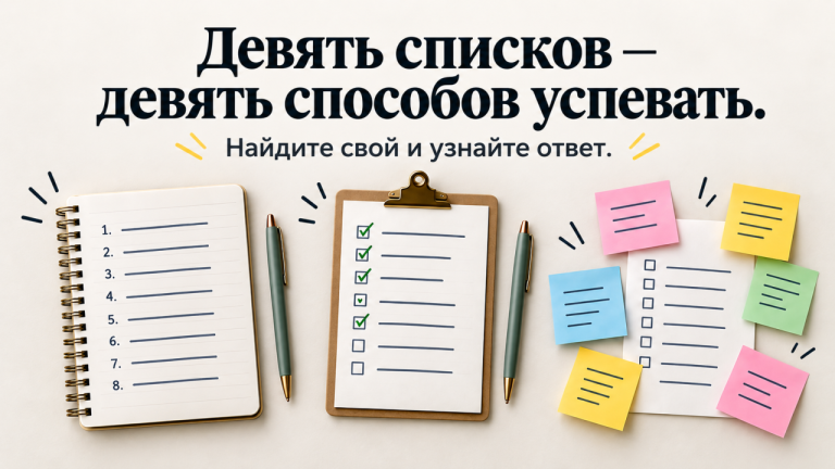 Психологический тест: как выглядит ваш список дел? Он расскажет, как вы ладите с прокрастинацией