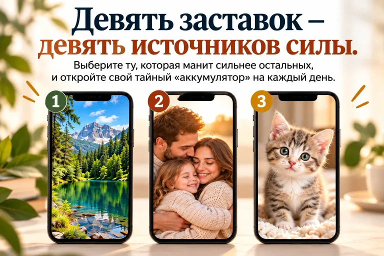 Тест: выберите заставку на телефон - и узнайте, что на самом деле держит вас на плаву