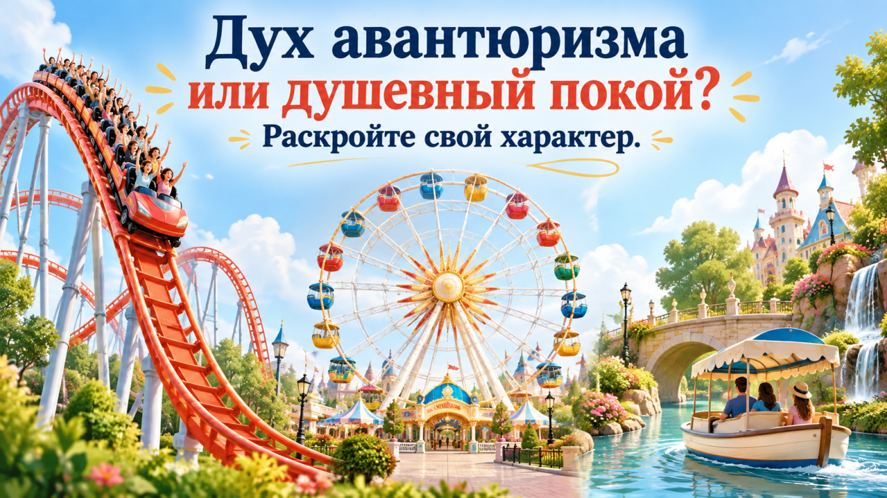 Тест: выберите аттракцион - и узнайте, насколько вы смелый человек