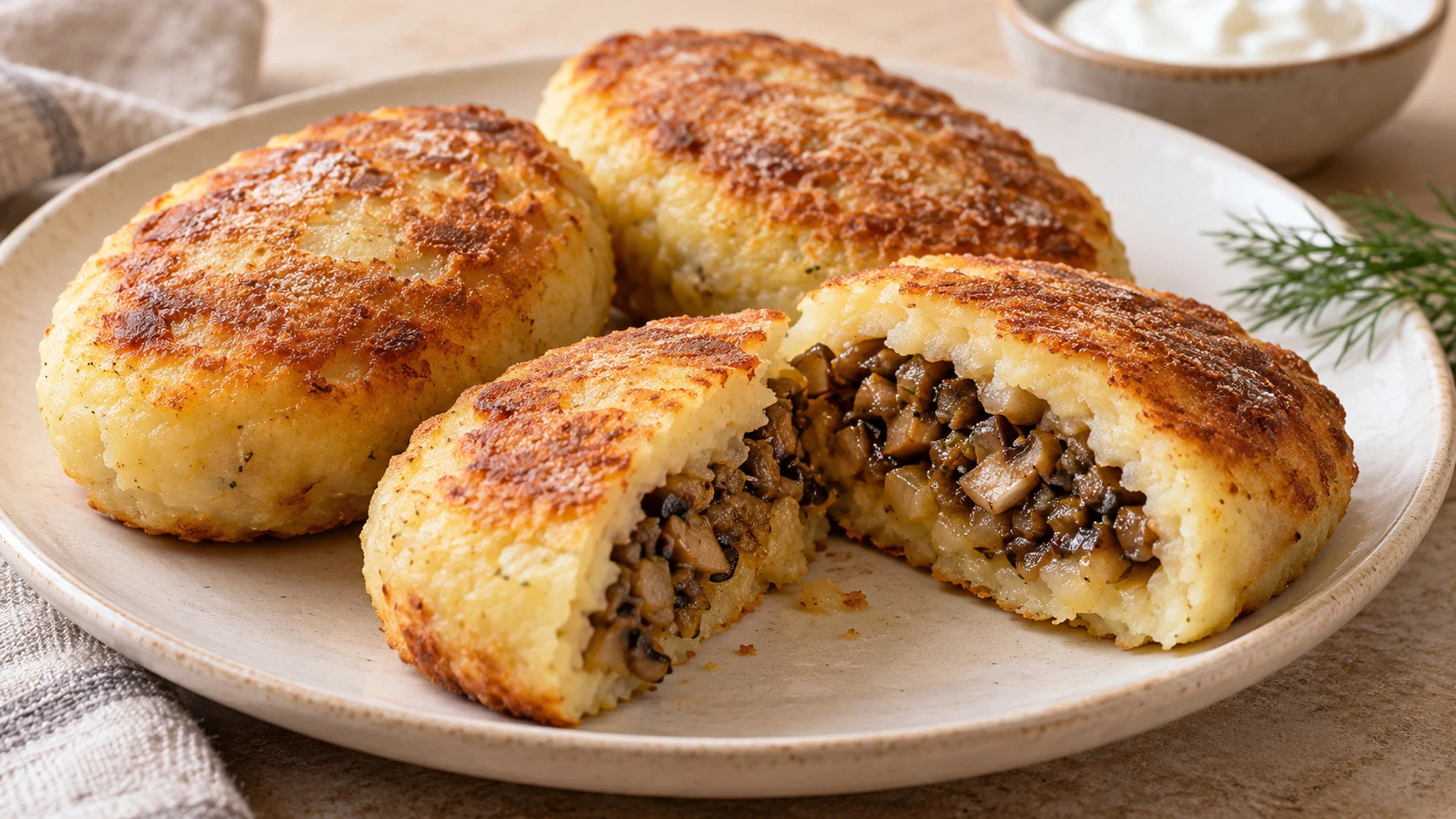 Мягкий картофель и жареные грибы: готовим домашние зразы