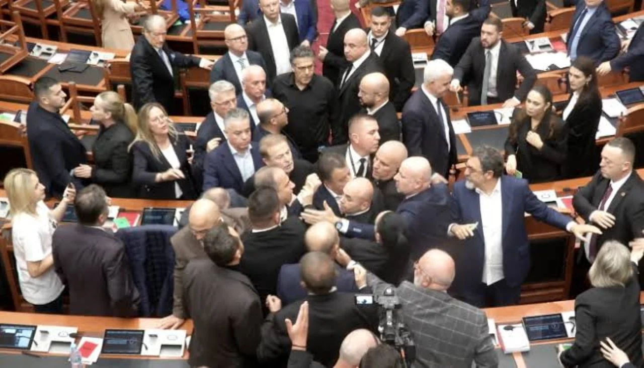 В парламенте Албании подрались депутаты: причиной стали студенческие протесты