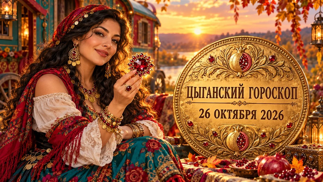 Гранатовая брошь разожжёт смелость перемен: какие знаки цыганского гороскопа 26 октября найдут ключ к важным делам