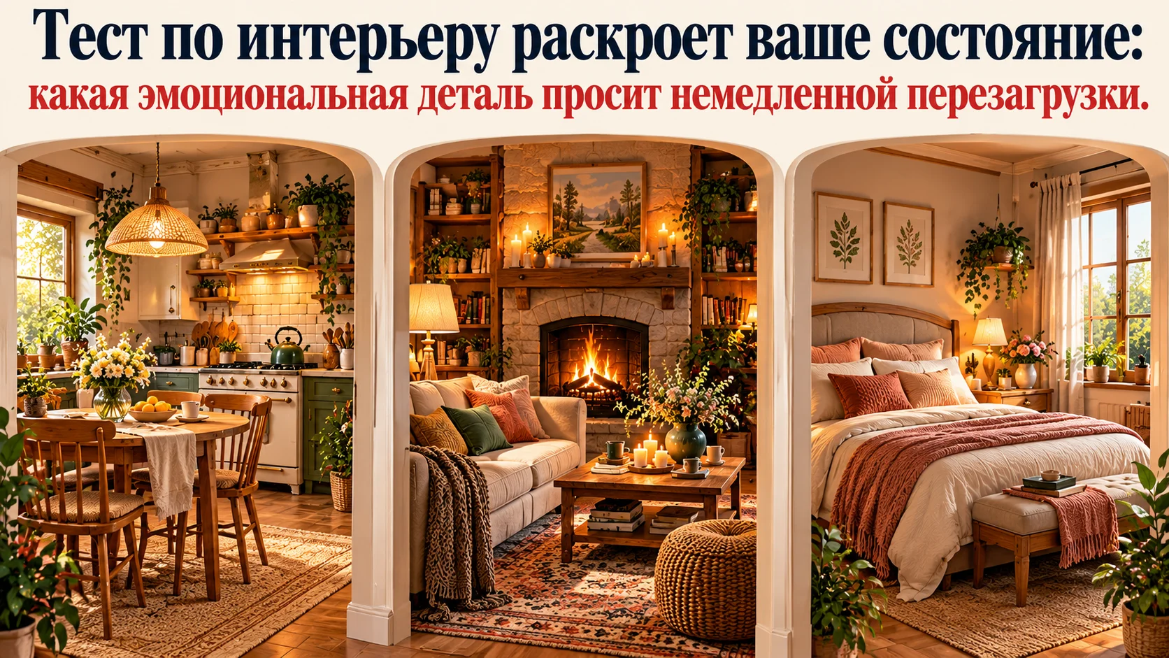 Тест на личный ресурс: выберите идеальную комнату - и узнайте, почему ваш внутренний батарейка села и просит на ручки