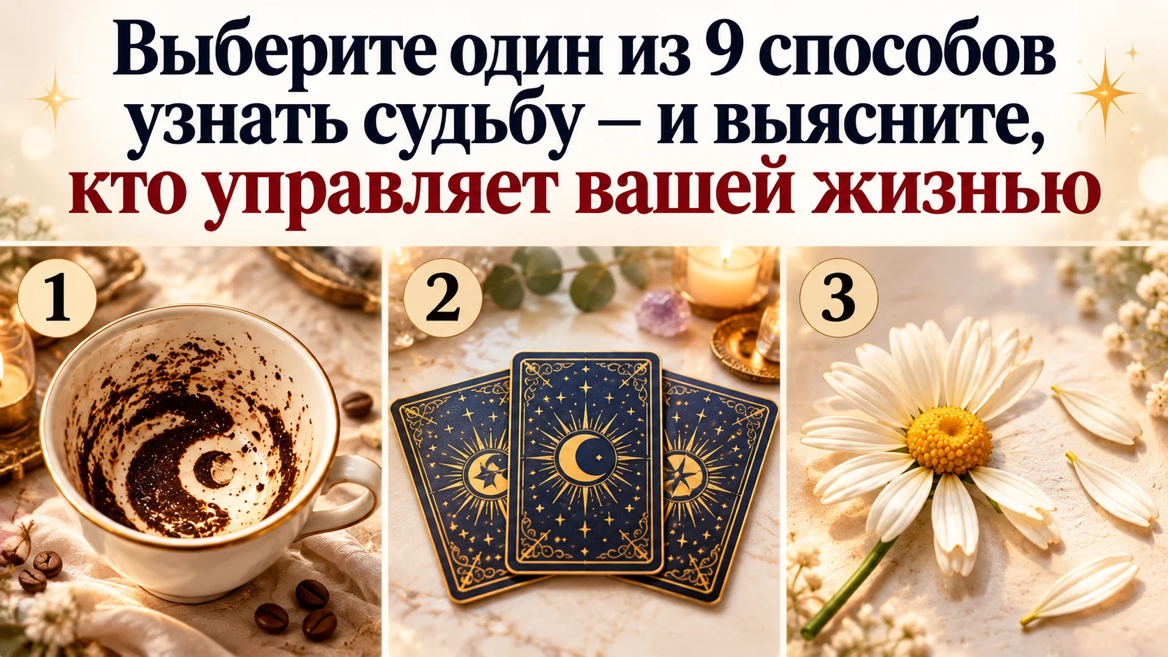 Кофейная гуща, карты таро или просто монетка: выберите свой способ заглянуть в будущее - и узнайте, мистик вы, реалист или тайный фаталист