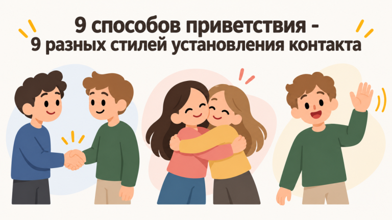 Тест: выберите, как вы здороваетесь - и узнайте, легко ли вам открываться новым людям