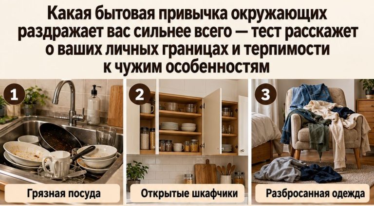Тест: какая бытовая привычка окружающих раздражает вас сильнее всего