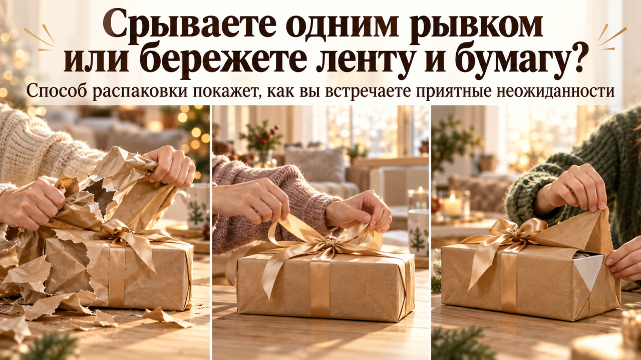 Психологический тест: как вы открываете подарок - и узнайте, умеете ли вы радоваться жизни