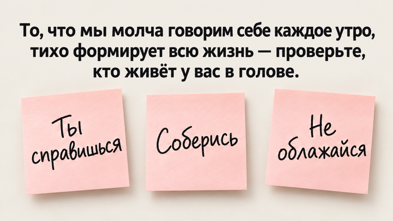 Психологический тест: какую записку себе вы бы оставили на зеркале - и узнайте, какой у вас внутренний голос