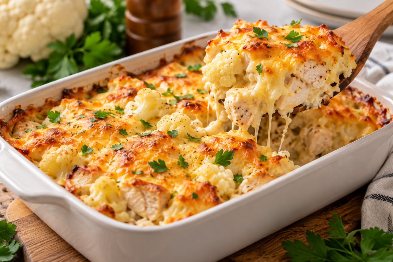 Сочная куриная запеканка в аэрогриле: простой ужин с сырной корочкой
